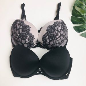 Victoria Secret 2 Push Up Bras - 32DD